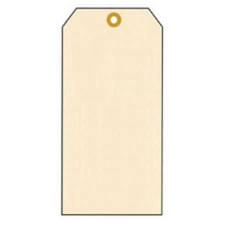 Accuform Blank Tag, 318 in Width, 614 in Height, 13 PT Cardstock, Manila, 316 in Hole TBB107P